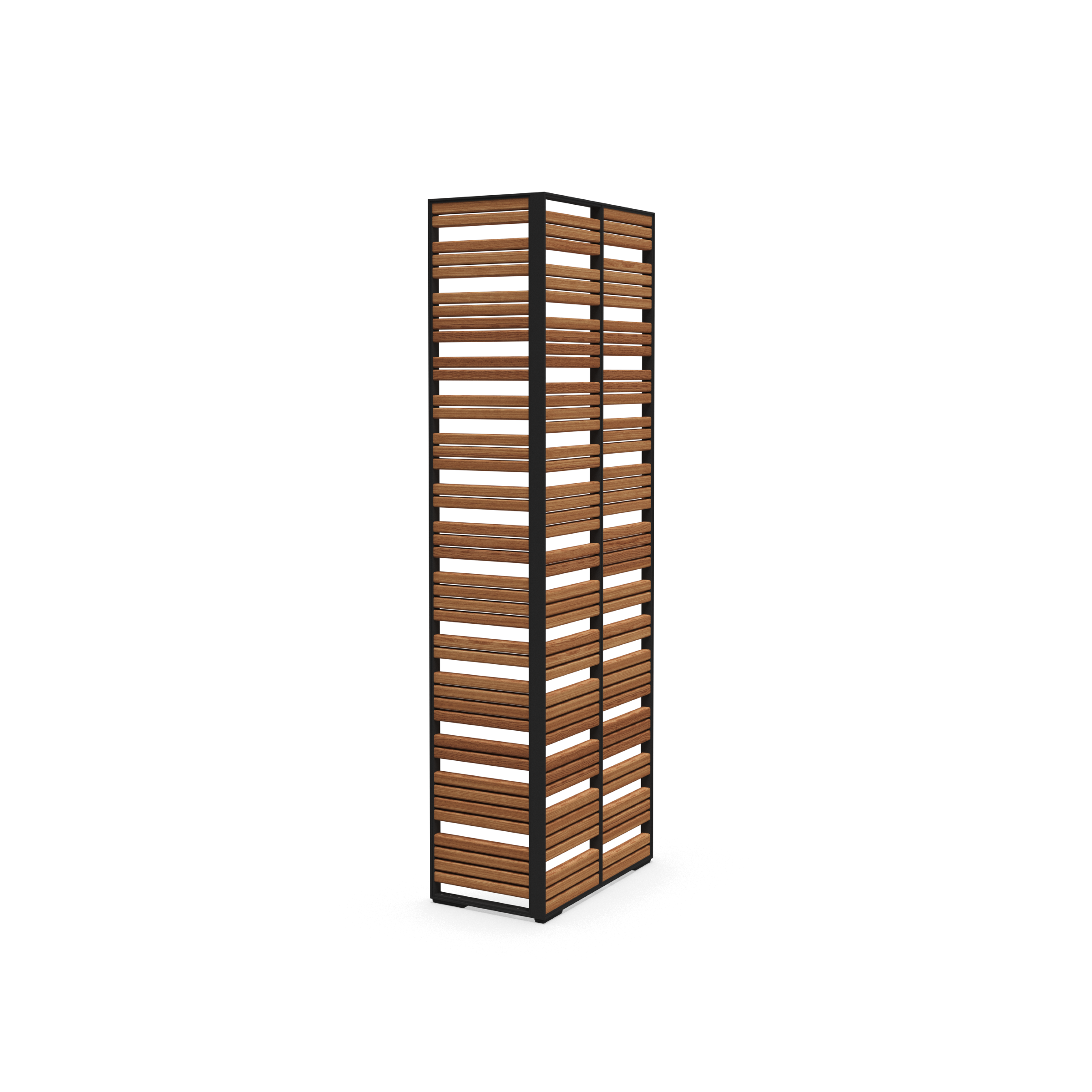 Small L Shape Teak Privacy Screen