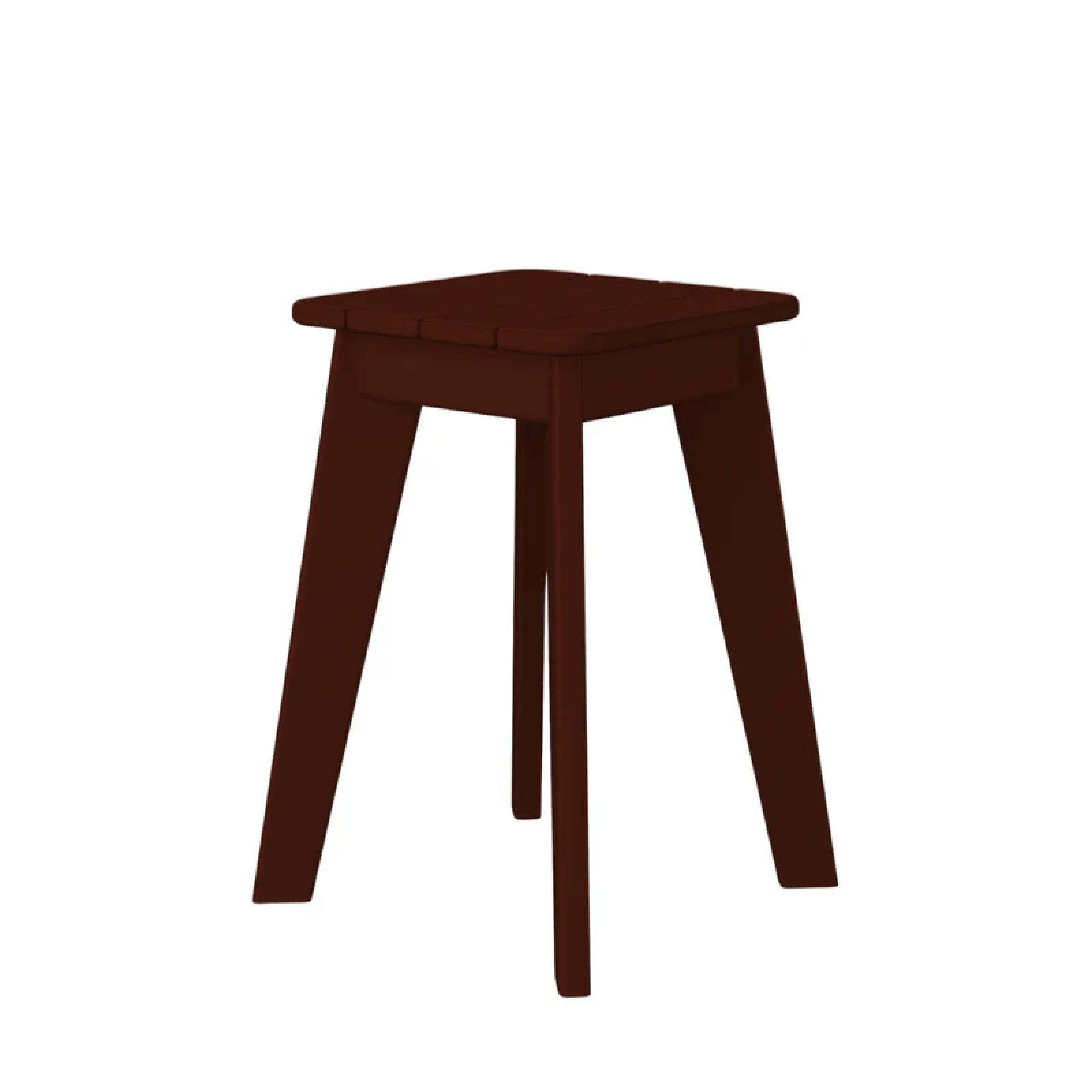 Blaine Side Table, Antique Mahogany Slats and Frame