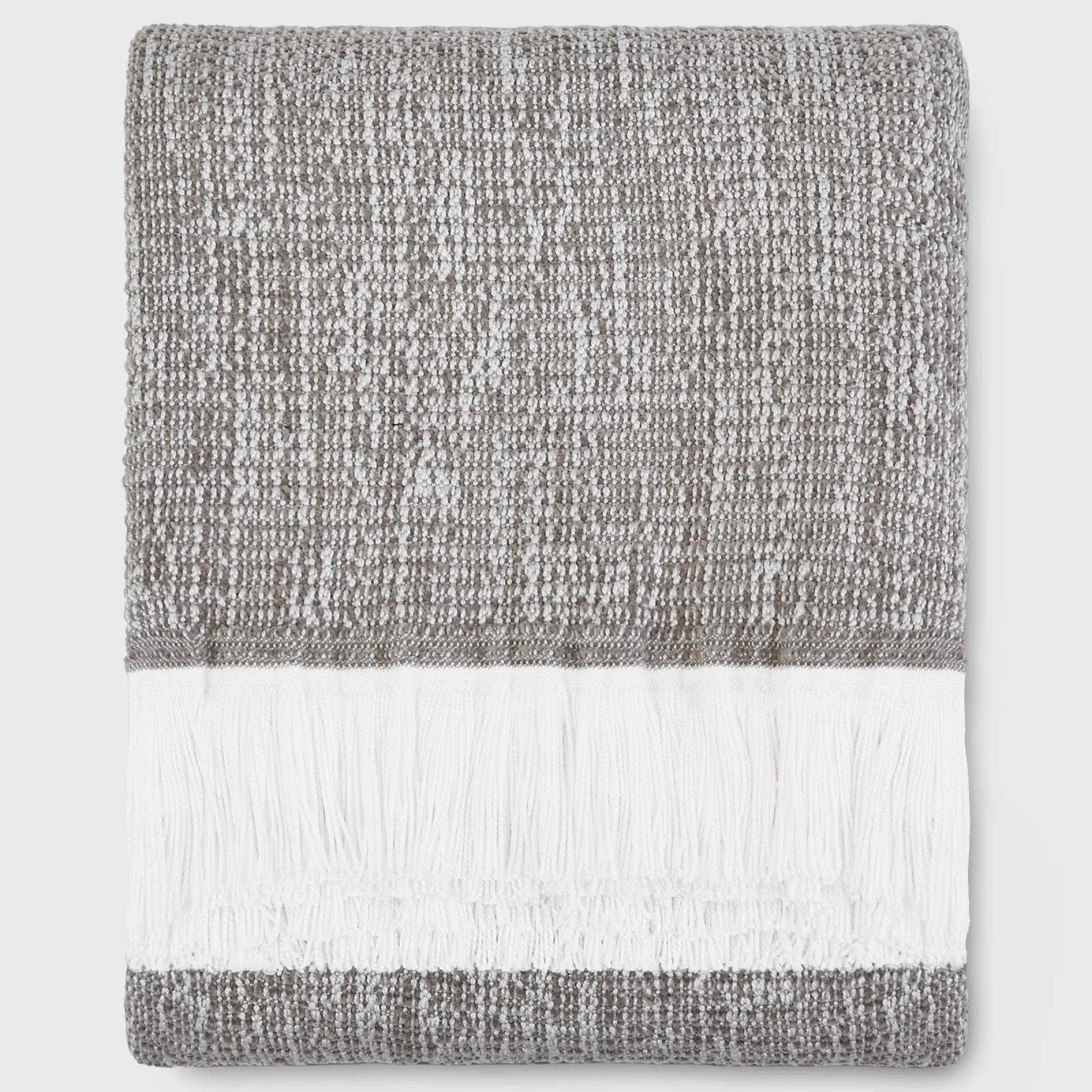 Crosshatch Indoor Outdoor Throw - Smoke