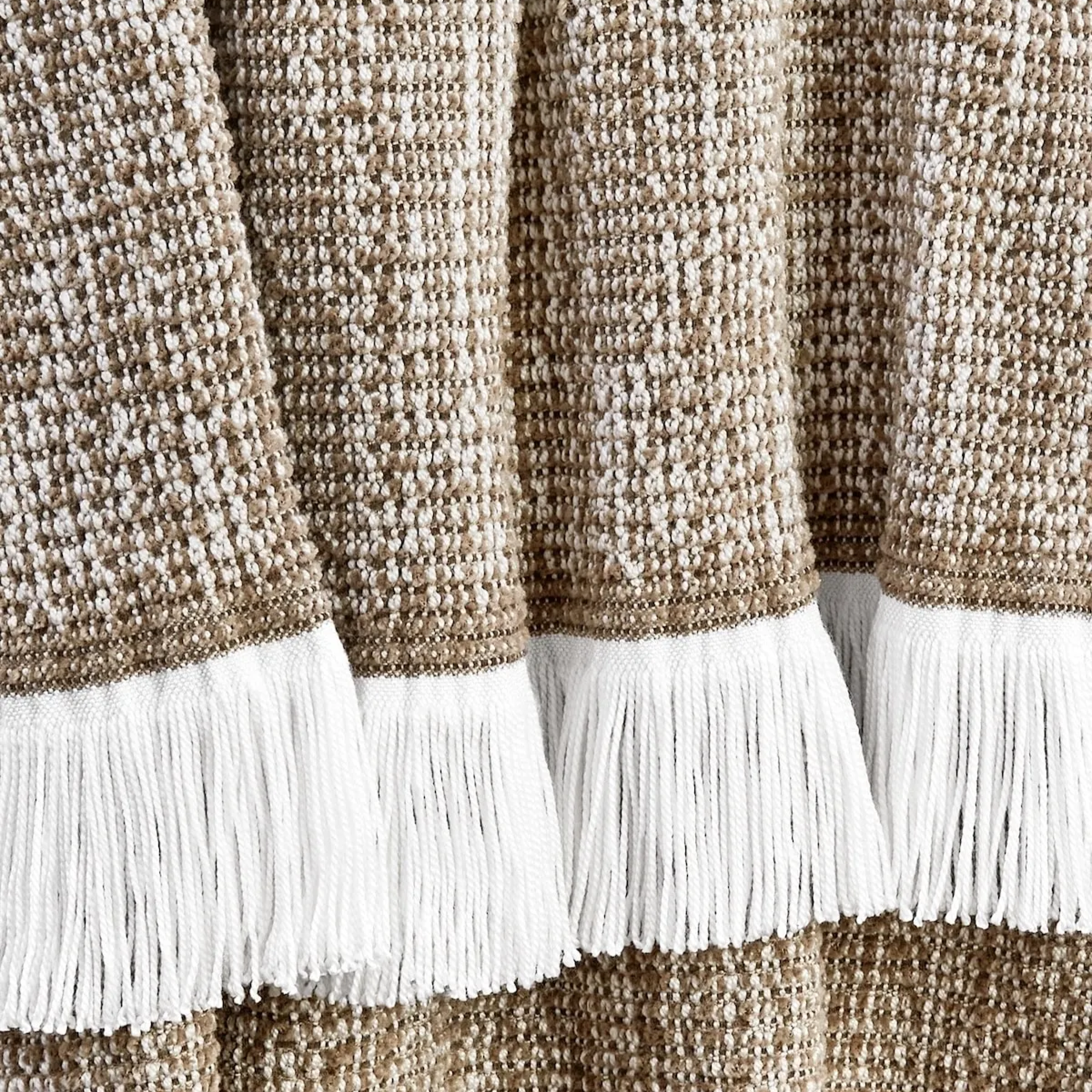 Crosshatch Indoor Outdoor Throw - Latte