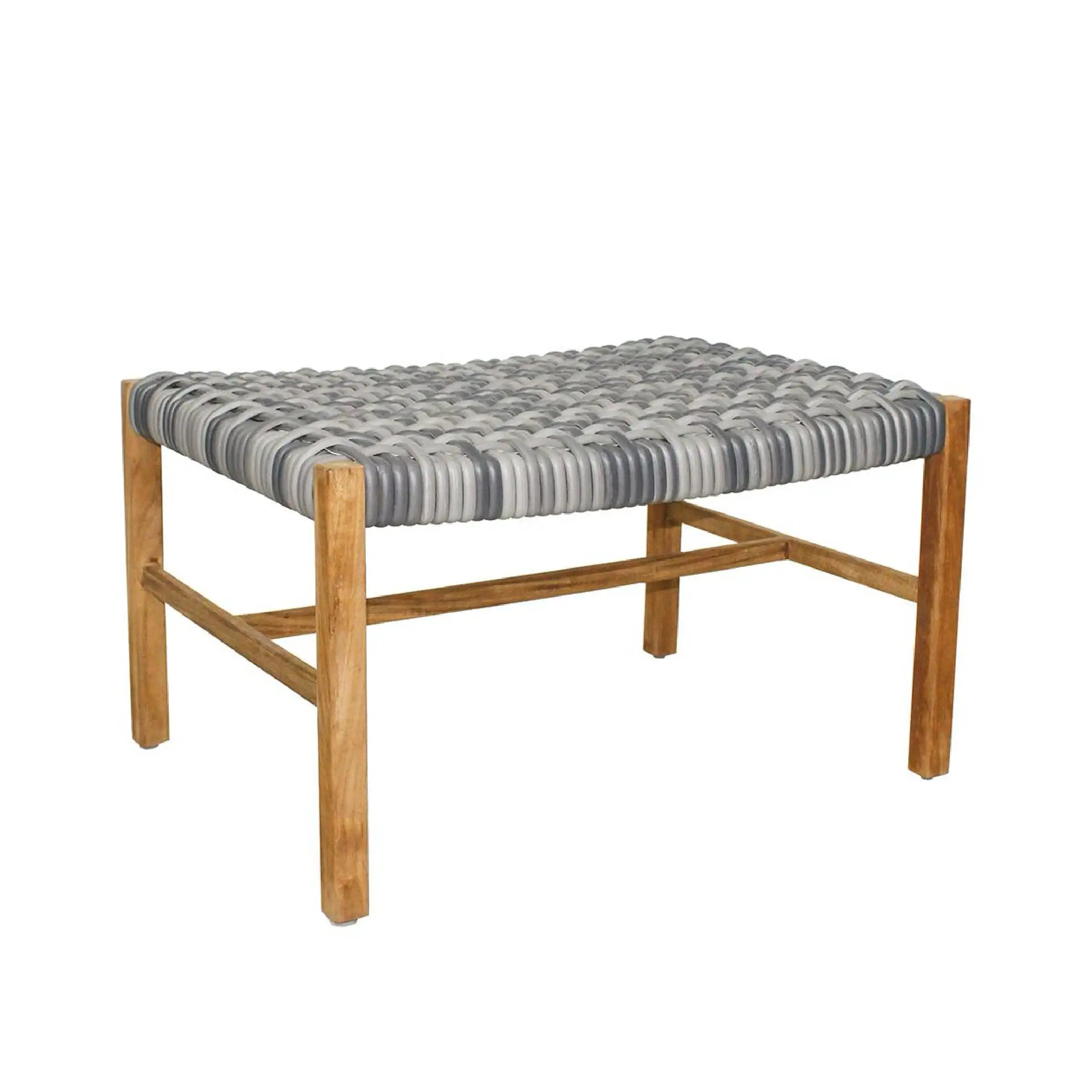 Catherine Teak Club Ottoman