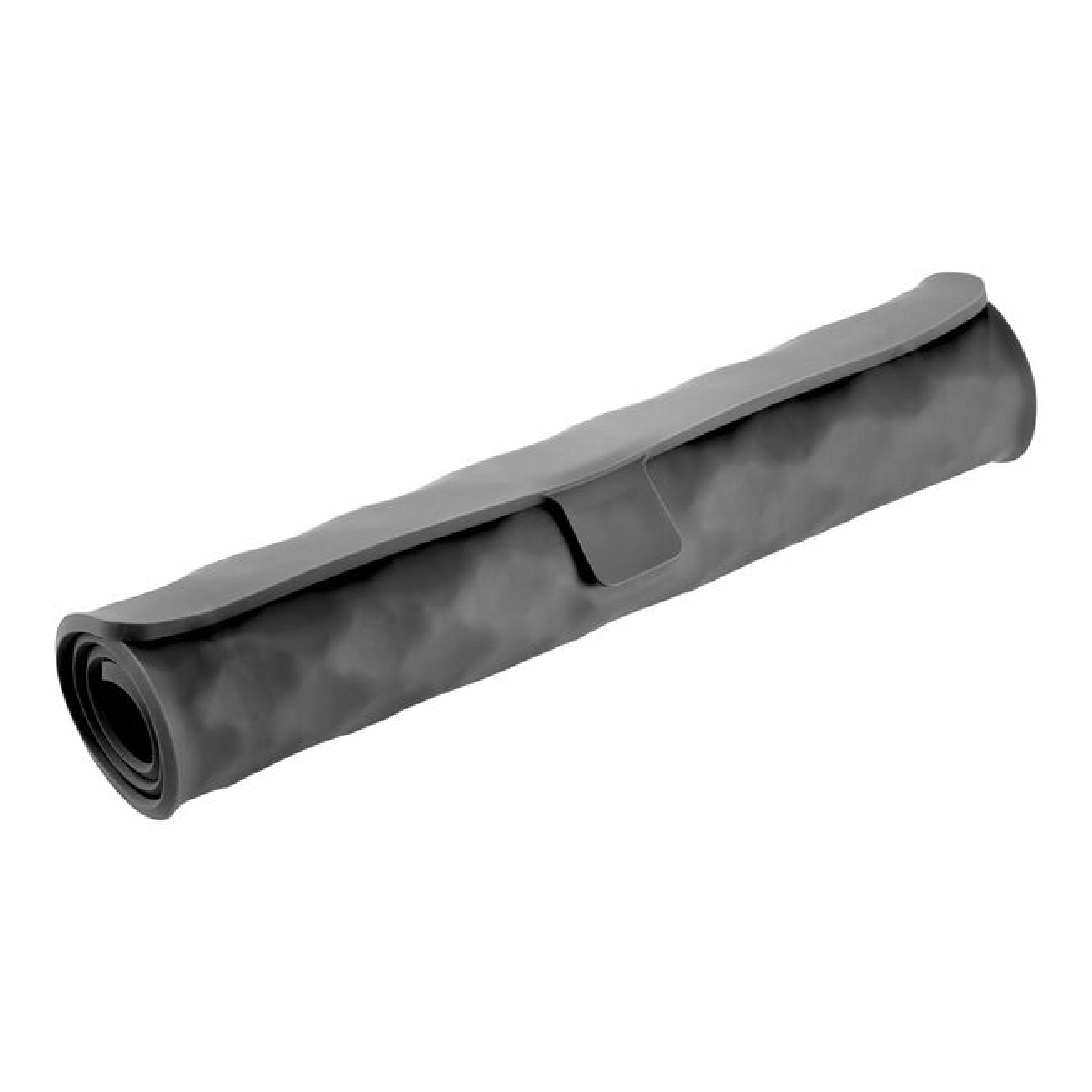 Rolled silicone protection mat with carry strap and textured surface
