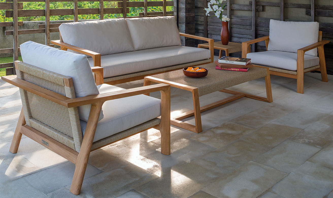 Kingsley Bate Hana Sofa Table and Chairs