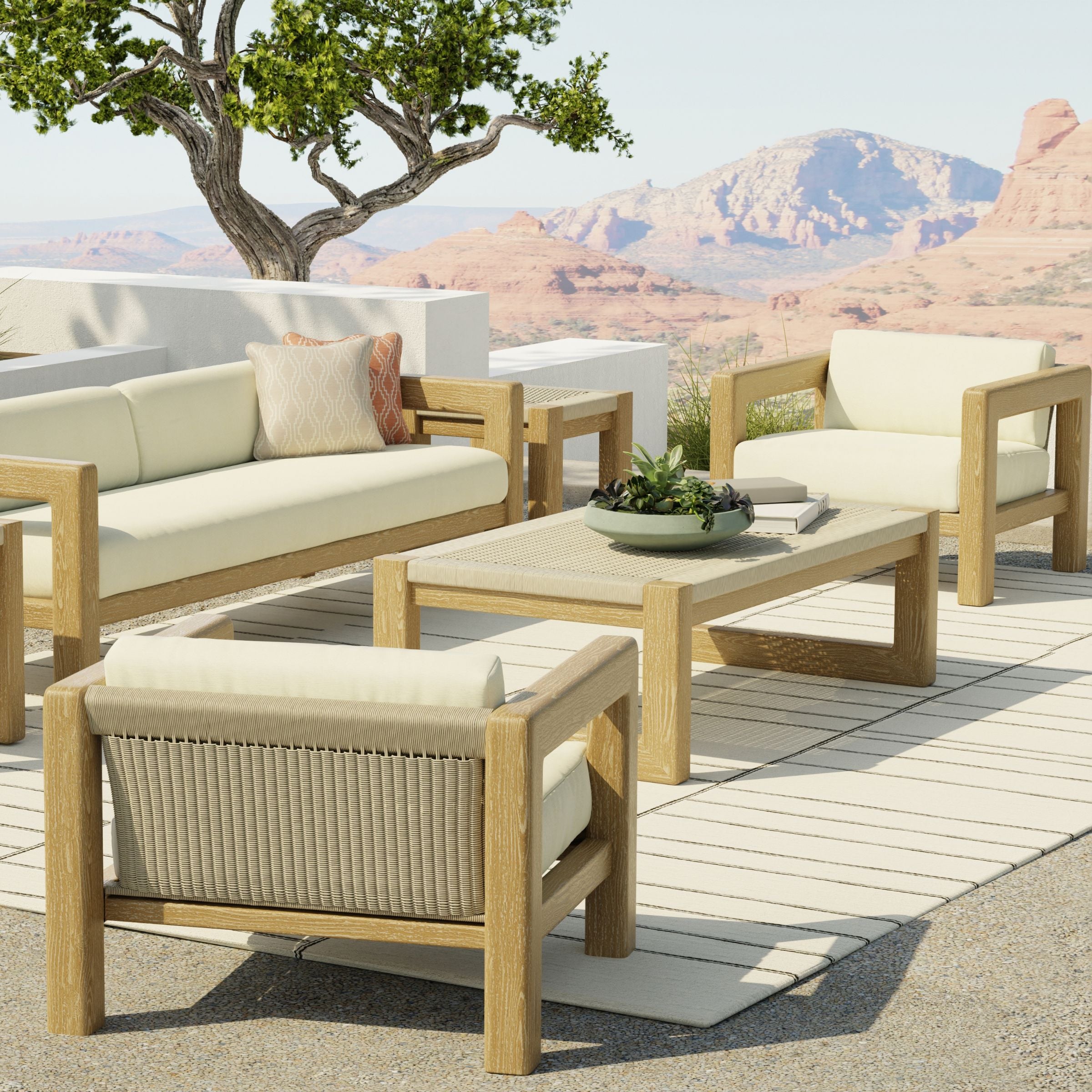 Sunset West Sedona Sofa Chairs and Table