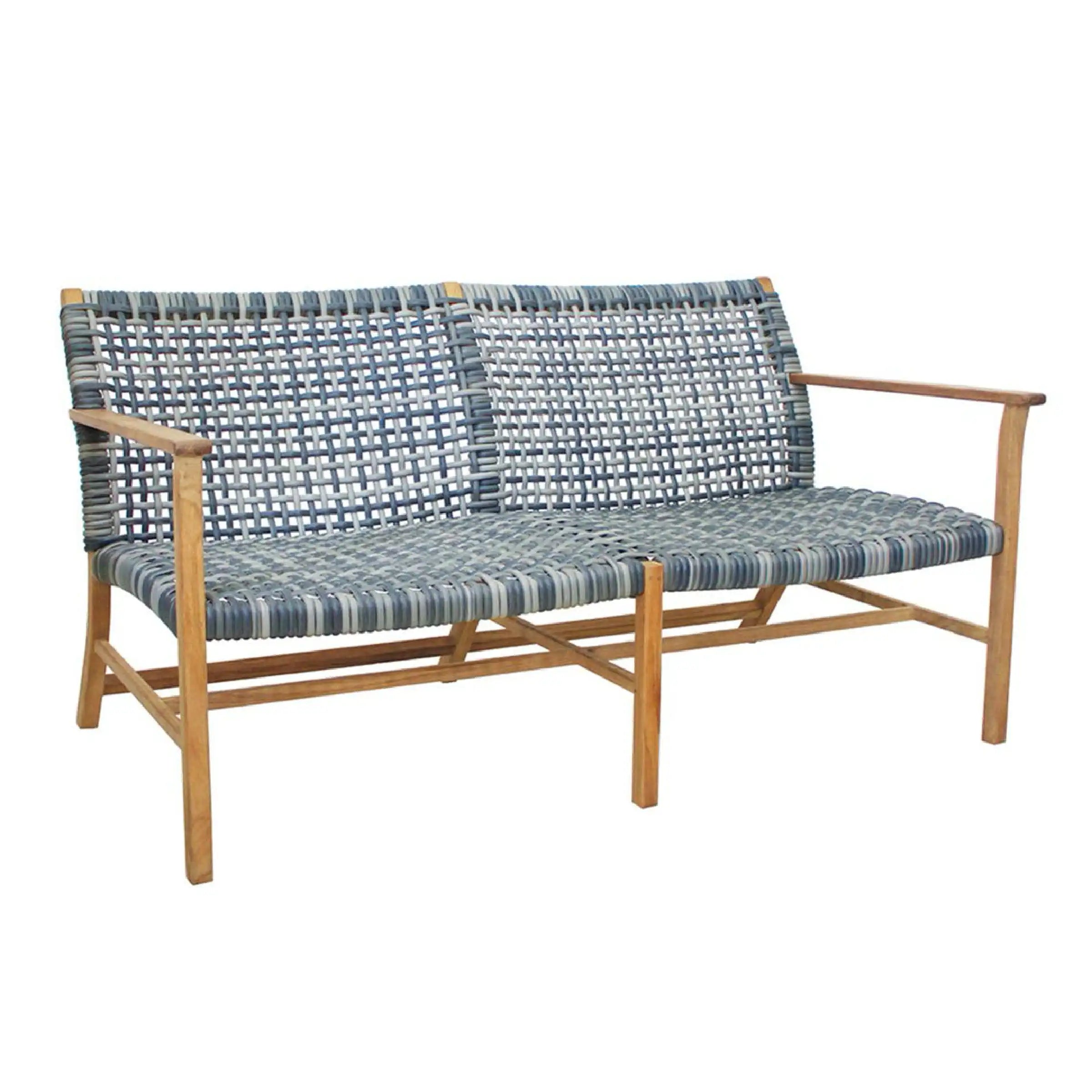 Catherine Teak Club Settee