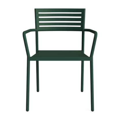 Lisbon Slat Stacking Arm Chair