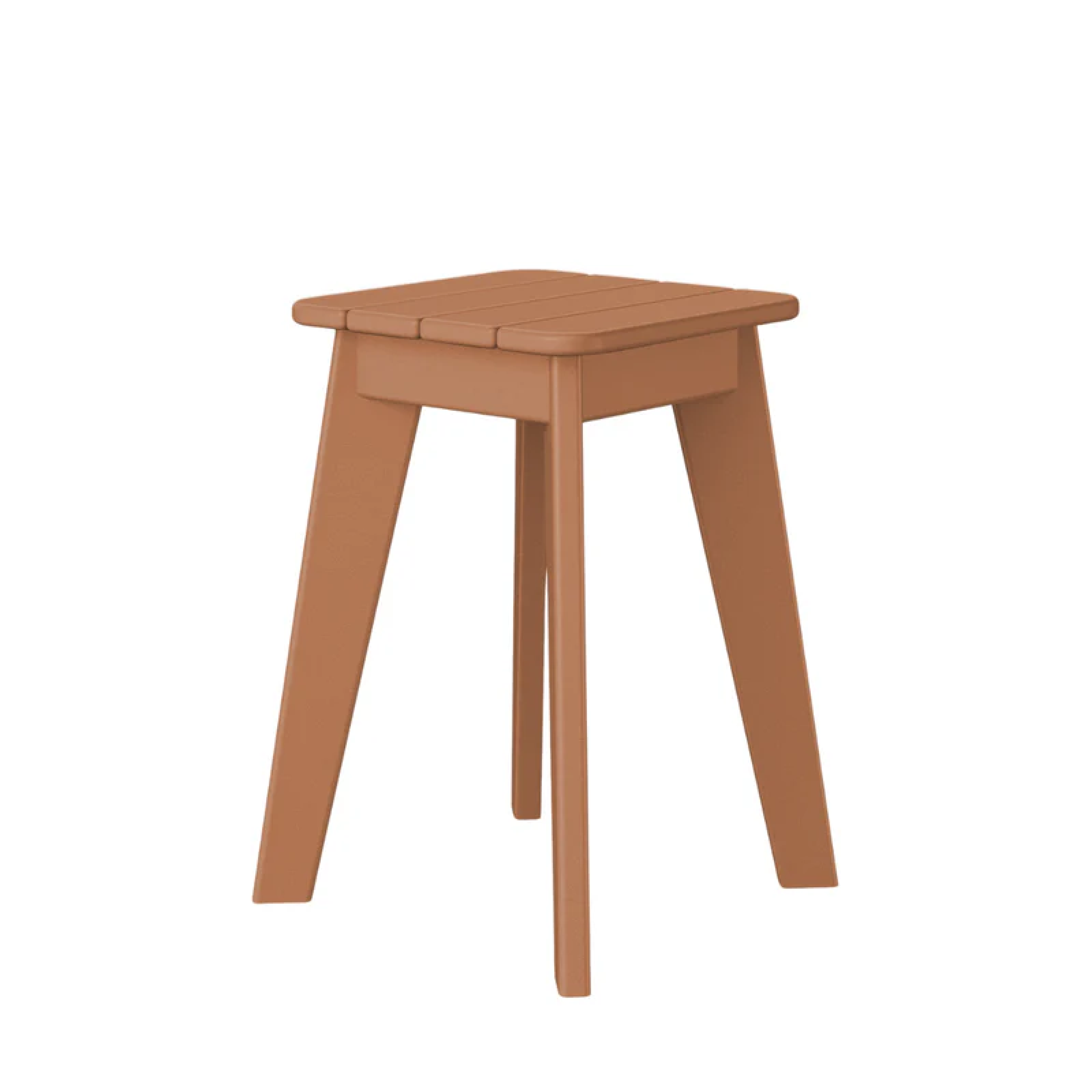 Blaine Side Table, Natural Teak Slats and Frame