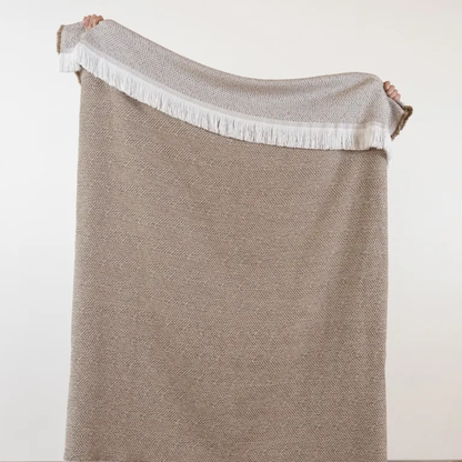 Herringbone Indoor Outdoor Throw - Spice