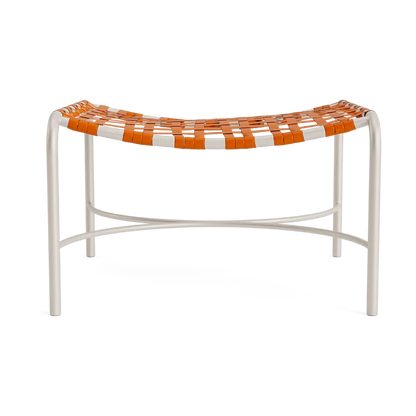 Kantan Aluminum Vinyl Ottoman
