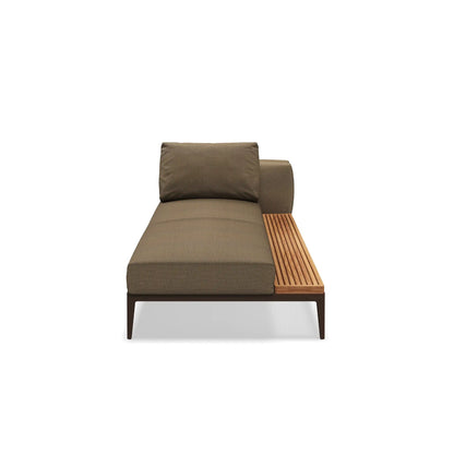 Grid Chaise Teak Unit