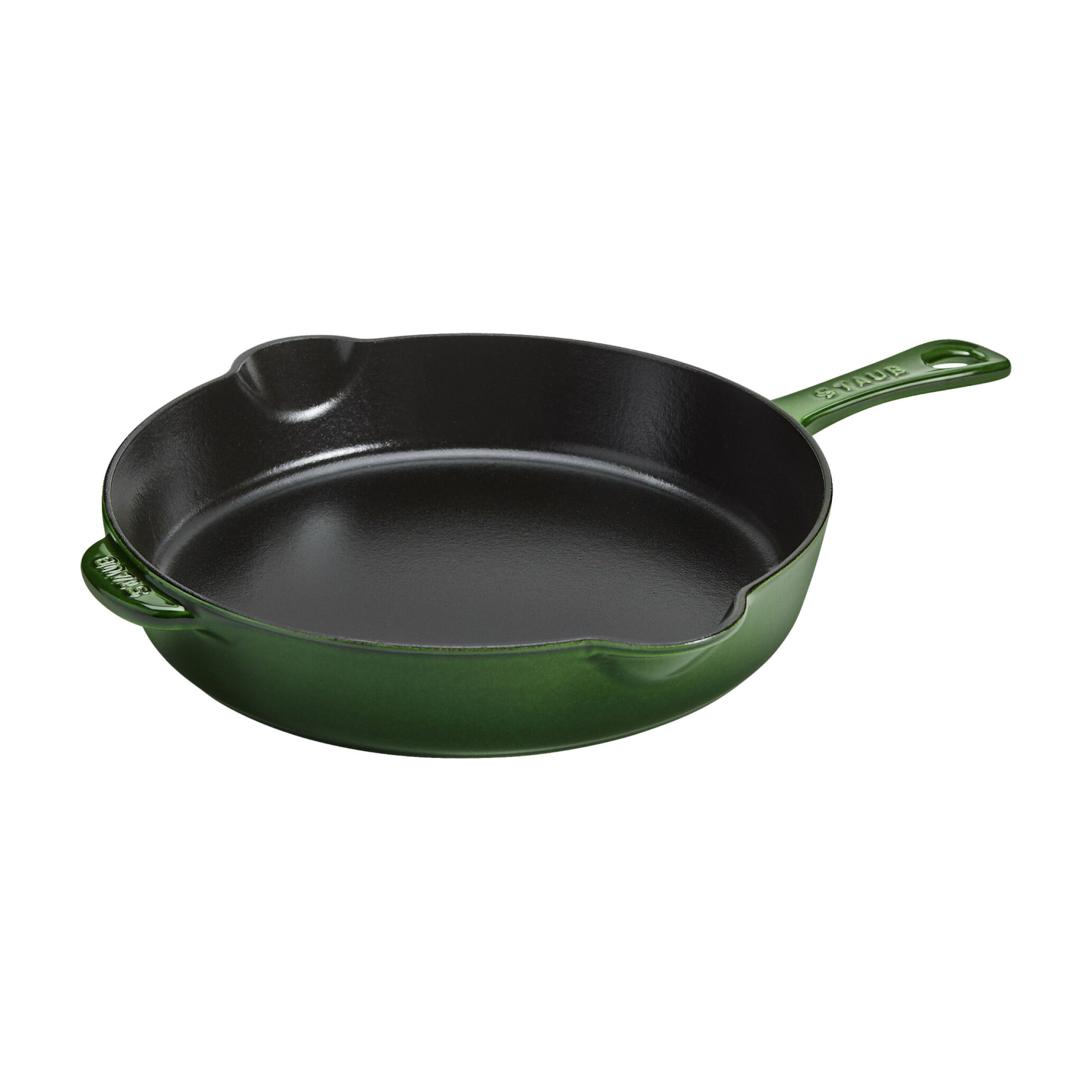 Staub Cast Iron 11-inch, Traditional Deep Skillet, Basil