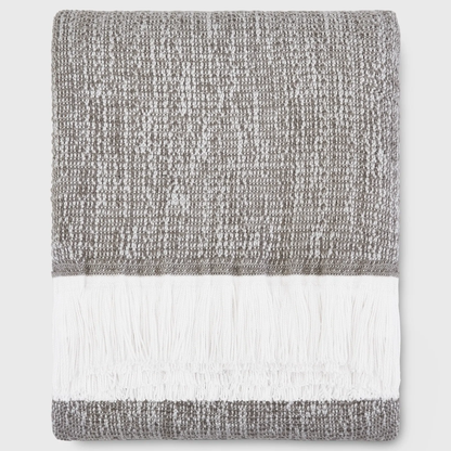 Crosshatch Indoor Outdoor Throw - Smoke