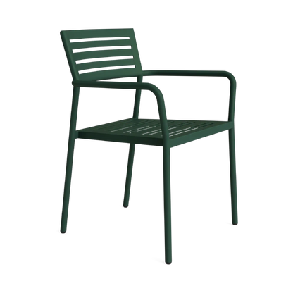 Lisbon Slat Stacking Arm Chair