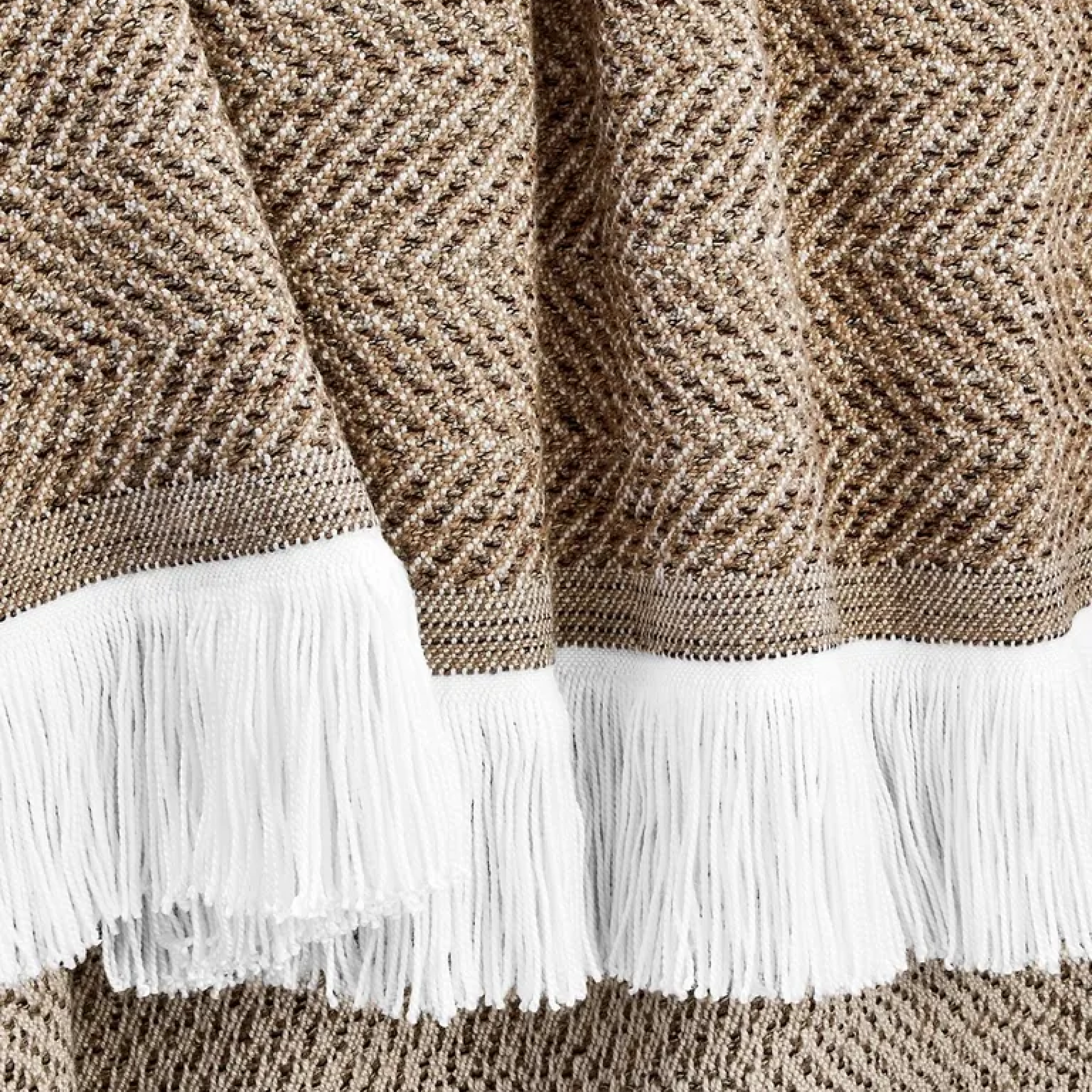 Herringbone Indoor Outdoor Throw - Spice