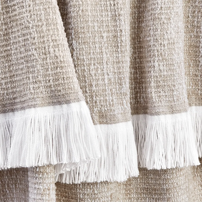Crosshatch Indoor Outdoor Throw - Flax