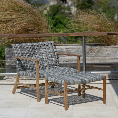 Catherine Teak Club Ottoman