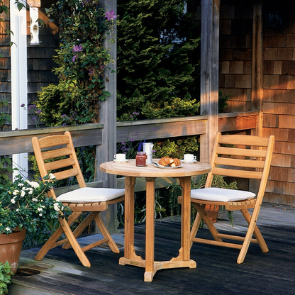 30in Teak Round Bistro Table