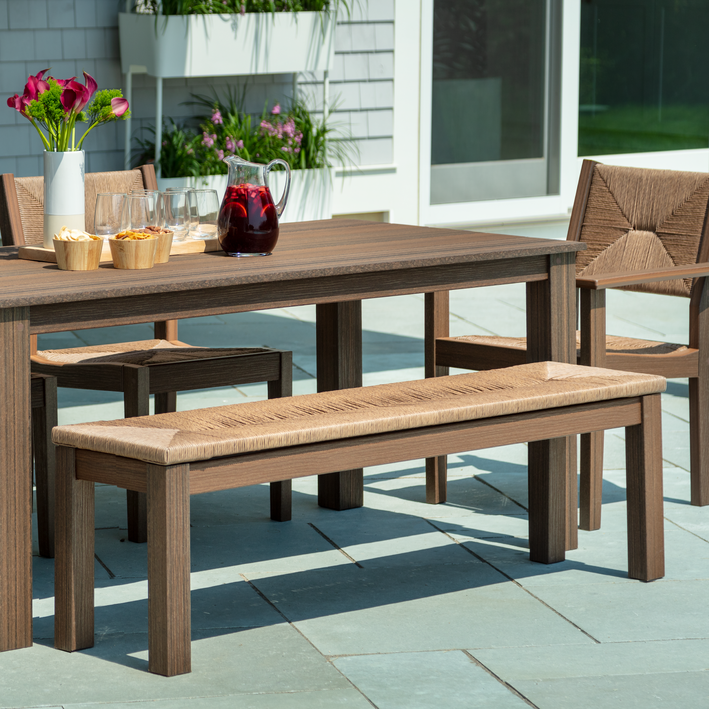 Greenwich 60" Dining Bench Woven