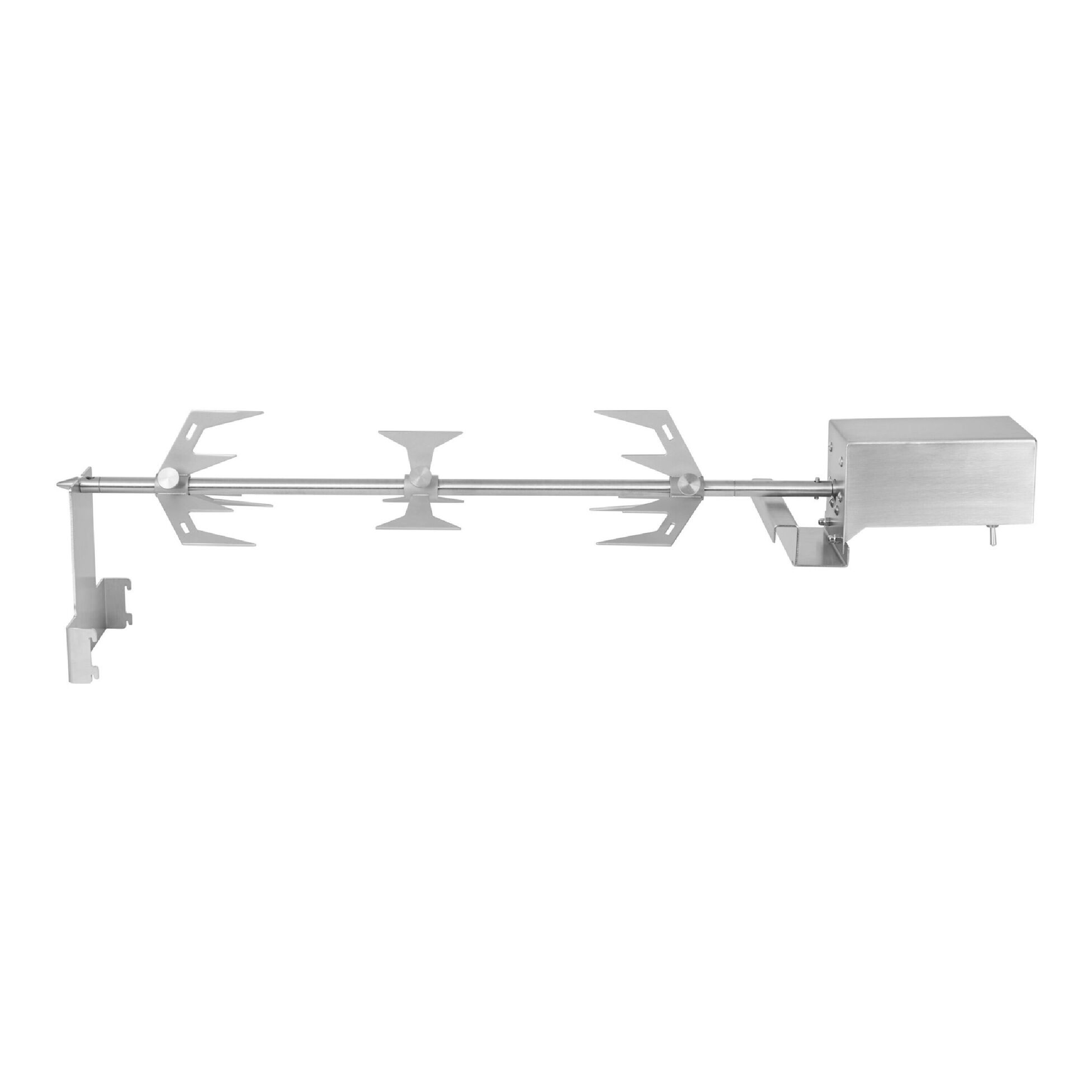 Rotisserie kit for Flammkraft Model D, metal spit rod with forks