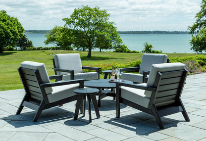 DEX ROUND CHAT TABLE - HEATHERED DUNE