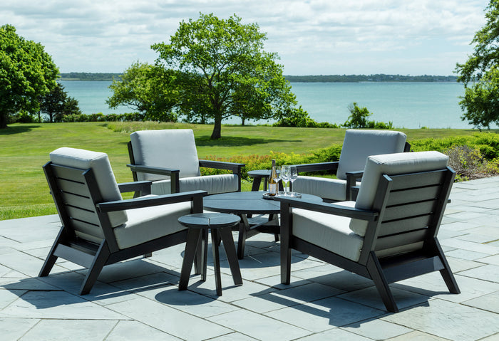 DEX ROUND CHAT TABLE - HEATHERED DUNE