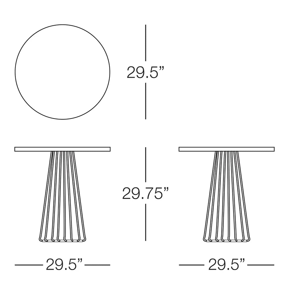 Intercoastal Dining Table - Agate Gray Frame