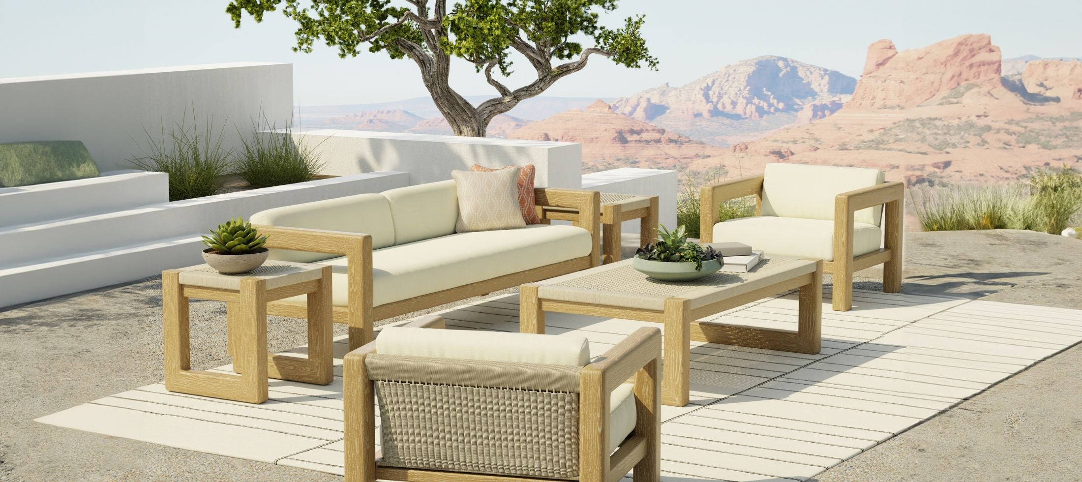 Sunset West Sedona Sofa Chairs and Table